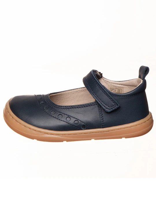 Zdjęcie produktu kmins Skórzane buty w kolorze granatowym do chodzenia na boso rozmiar: 28