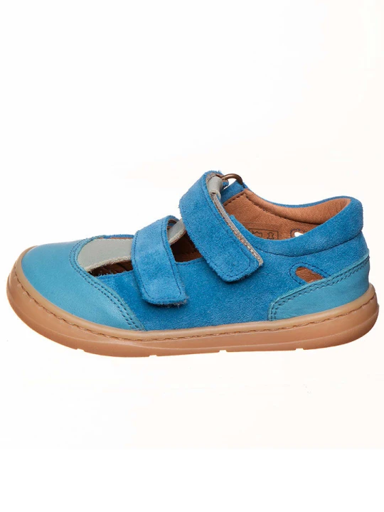 Zdjęcie produktu kmins Skórzane buty w kolorze niebieskim do chodzenia na boso rozmiar: 32