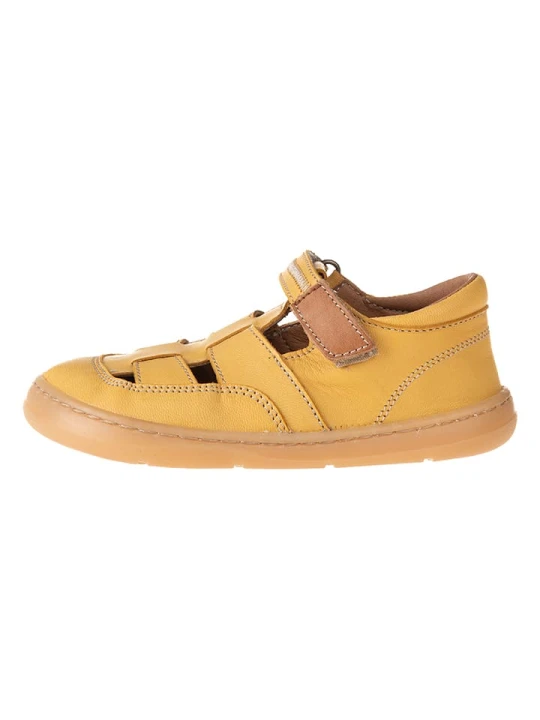 Zdjęcie produktu kmins Skórzane buty barefoot w kolorze żółtym rozmiar: 25