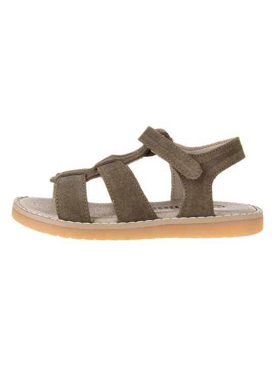Zdjęcie produktu kmins Skórzane sandały w kolorze khaki rozmiar: 29