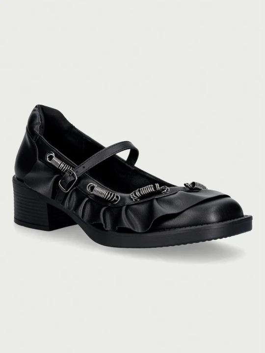 Zdjęcie produktu Koi Footwear baleriny Ruffle Chain Mary Janes czarny