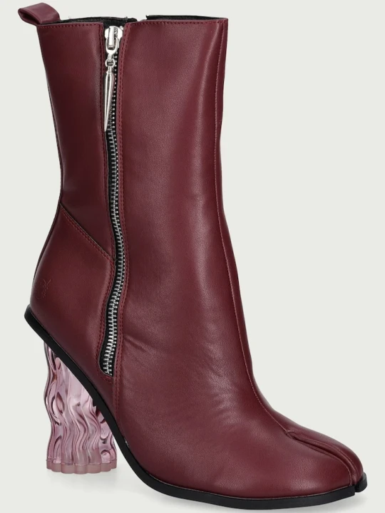 Zdjęcie produktu Koi Footwear botki damskie Essence Heeled Tabi bordowy