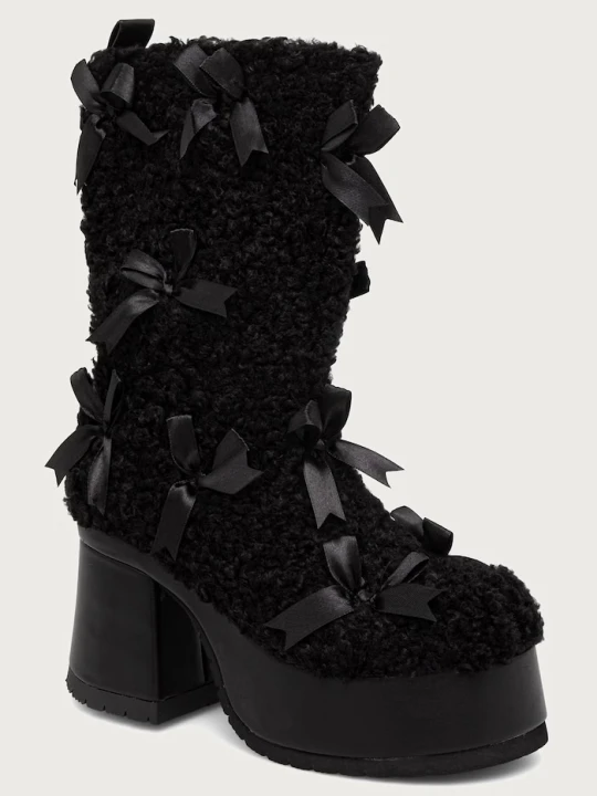 Zdjęcie produktu Koi Footwear botki na słupku damskie Kensei Shearling czarny