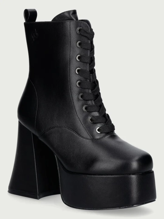 Zdjęcie produktu Koi Footwear botki na słupku damskie Reign Lace Up Platform czarny