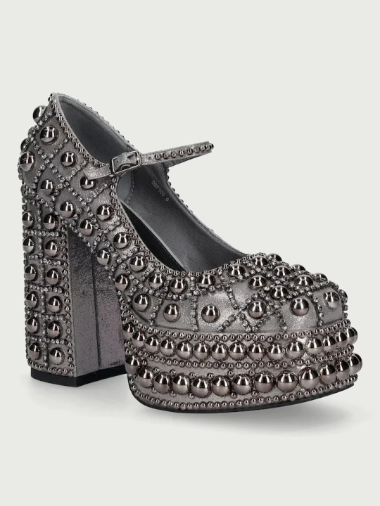 Zdjęcie produktu Koi Footwear czółenka Basset Hand Studded Platform Heel Grey