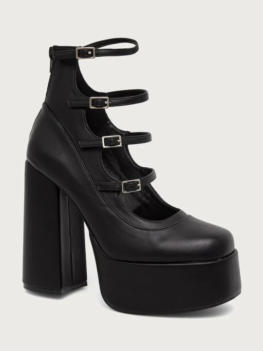 Zdjęcie produktu Koi Footwear czółenka na słupku Gurren Strappy Platform czarny