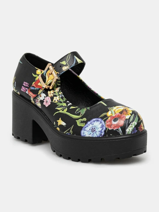 Zdjęcie produktu Koi Footwear czółenka TIRA MARY JANES ‘FLORAL EDITION’ czarny