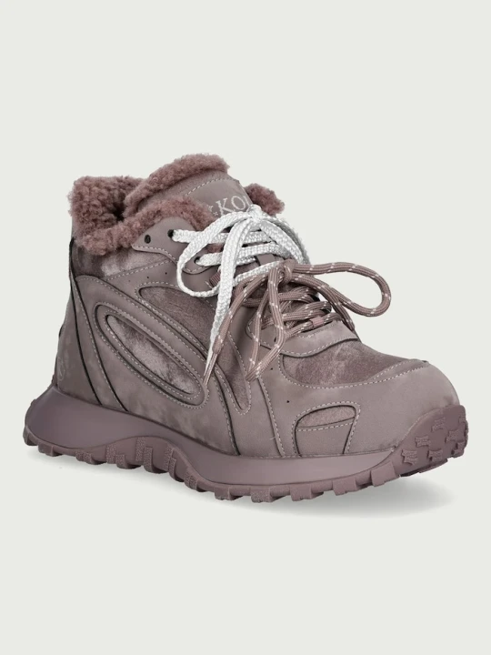 Zdjęcie produktu Koi Footwear Fluffy Platform Trainers sneakersy damskie fioletowy