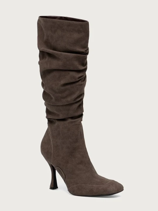 Zdjęcie produktu Koi Footwear kozaki na wysokim obcasie damskie Odyssey Padded Curve Heel Boots brązowy