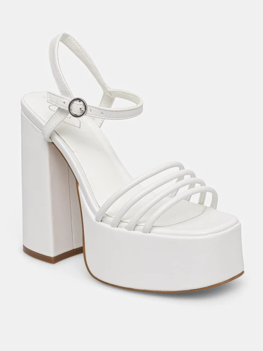 Zdjęcie produktu Koi Footwear sandały na słupku Cosette Platform Strappy Heels biały