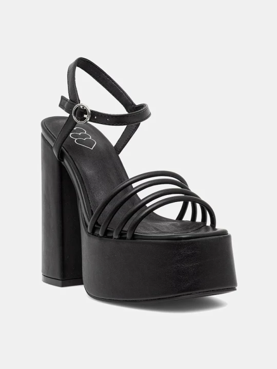 Zdjęcie produktu Koi Footwear sandały na słupku Cosette Platform Strappy Heels czarny