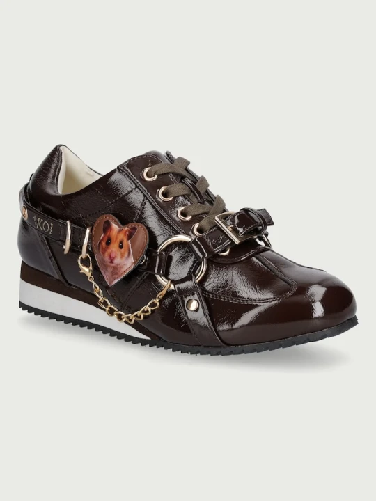 Zdjęcie produktu Koi Footwear SKIPPY THE HAMSTER TRAINERS sneakersy damskie brązowy