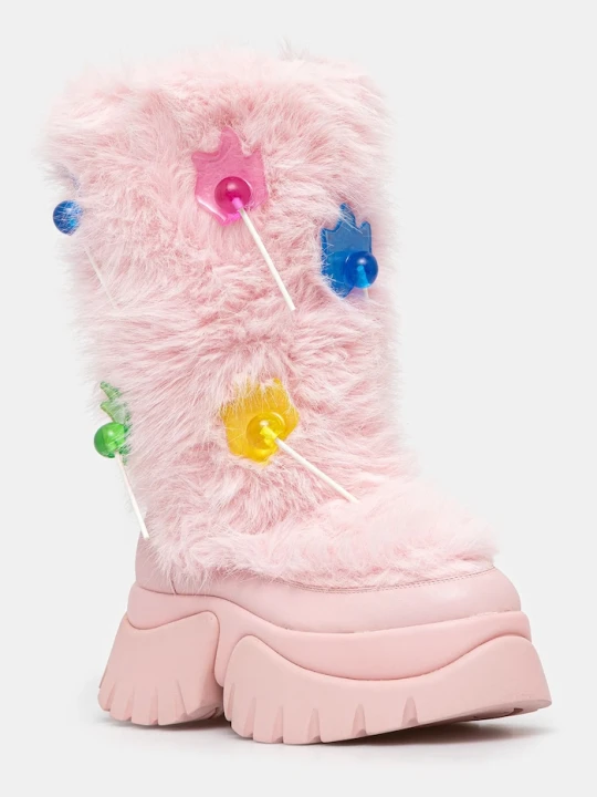 Zdjęcie produktu Koi Footwear śniegowce Hairly Lollipop różowy