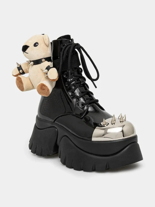 Zdjęcie produktu Koi Footwear workery skórzane x Rocky Horror Show Eddie’s Teddy czarny