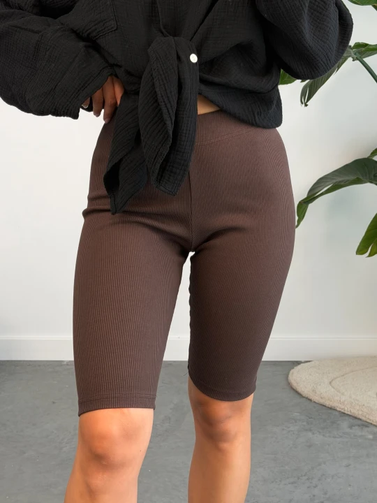 Zdjęcie produktu Kolarki Brązowe Prążkowane ClothStore