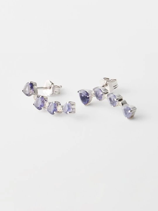 Zdjęcie produktu Kolczyki Diamant Exquis fioletowy