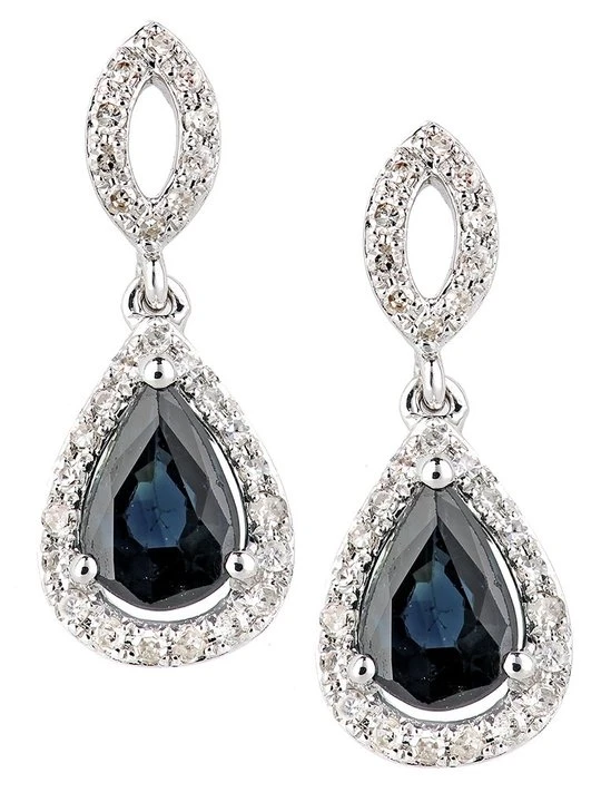 Zdjęcie produktu Kolczyki DIAMANT L'ÉTERNEL granatowy