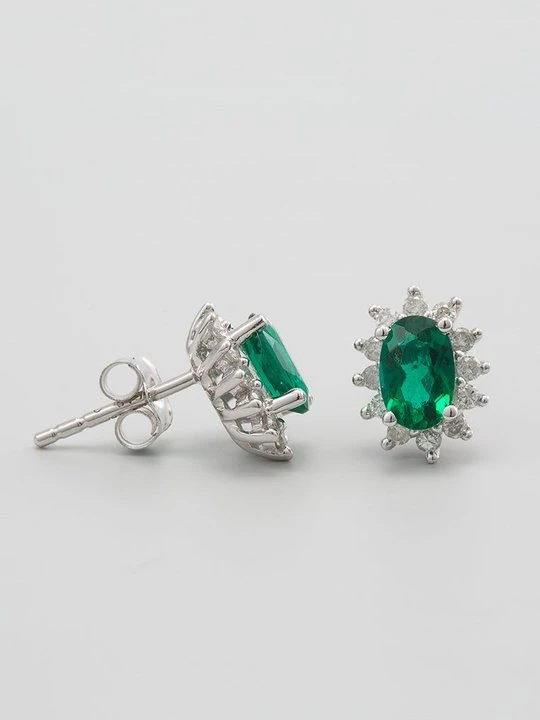 Zdjęcie produktu Kolczyki DIAMANT L'ÉTERNEL zielony