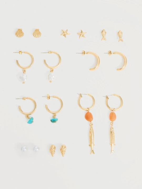 Zdjęcie produktu Kolczyki Even&Odd By Zalando w kolorze złota