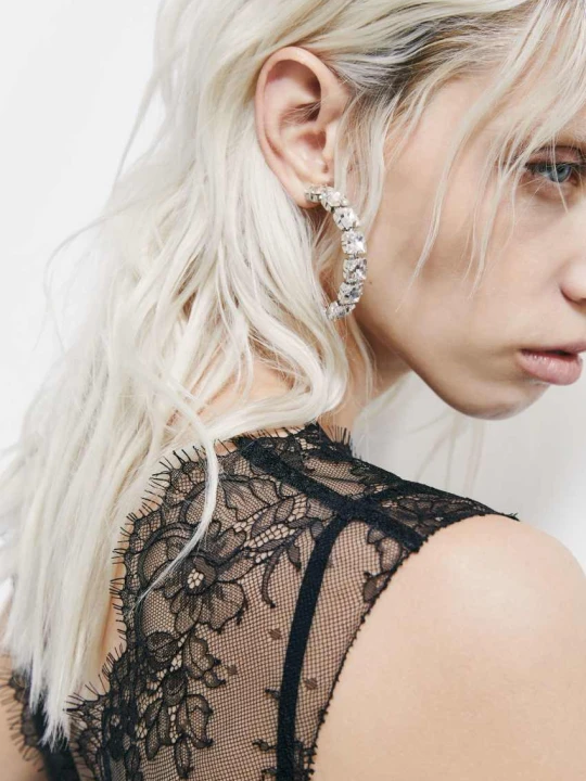 Zdjęcie produktu Kolczyki koła Diamond Cut Patrizia Pepe srebrny