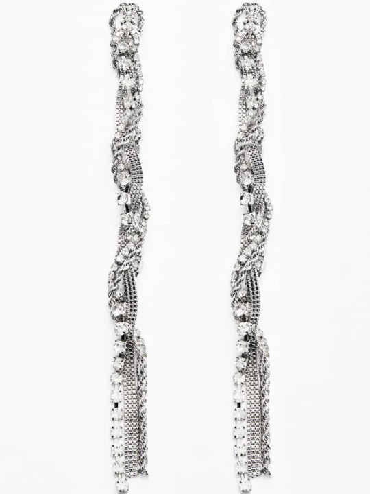Zdjęcie produktu Wiszące kolczyki Diamond Chain Patrizia Pepe srebrny