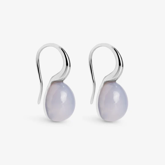 Zdjęcie produktu Kolczyki z niebieskim chalcedonem; srebrne Ania Kruk
