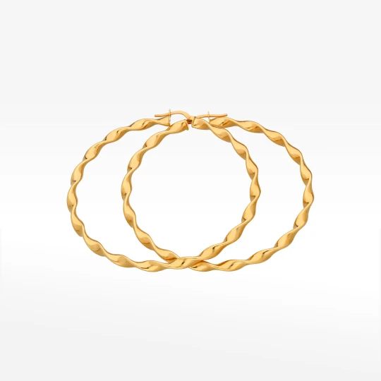 Zdjęcie produktu Kolczyki ze złota 6.5cm koła Filipowicz