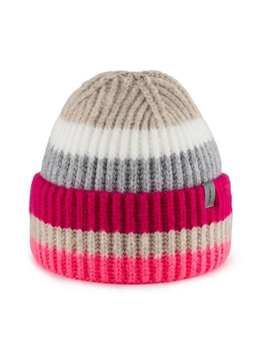 Zdjęcie produktu Kolorowa czapka damska beanie w paski Olsen