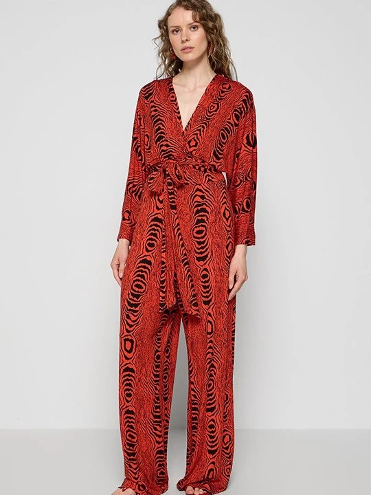 Zdjęcie produktu Kombinezon Diane Von Furstenberg czerwony