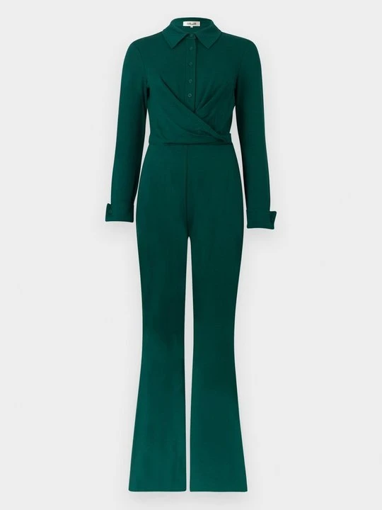 Zdjęcie produktu Kombinezon Diane Von Furstenberg ciemnozielony