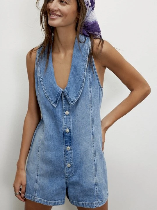 Zdjęcie produktu Kombinezon Free People niebieski