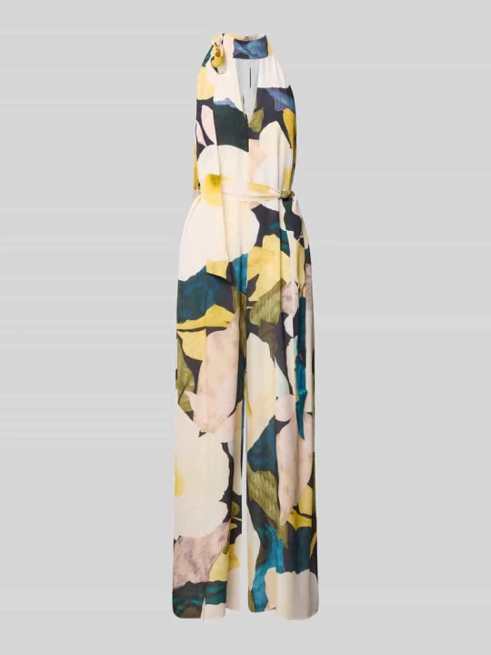 Zdjęcie produktu kombinezon krój regular fit z czystej wiskozy model 'Camea' Ted Baker Ciemnoniebieski