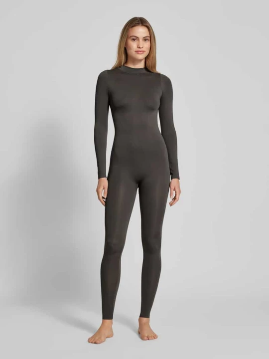 Zdjęcie produktu Kombinezon o dopasowanym kroju z zamkiem błyskawicznym z tyłu Magic Bodyfashion Ciemnobrązowy