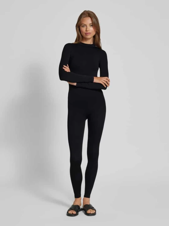 Zdjęcie produktu Kombinezon o dopasowanym kroju z zamkiem błyskawicznym z tyłu Magic Bodyfashion Czarny