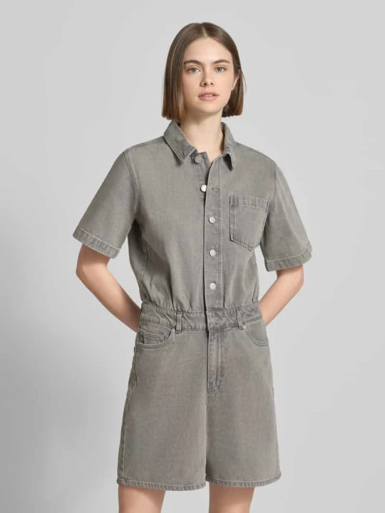 Zdjęcie produktu Kombinezon o kroju regular fit w wyglądzie denim model 'Fillipa' JJXX Jasnoszary