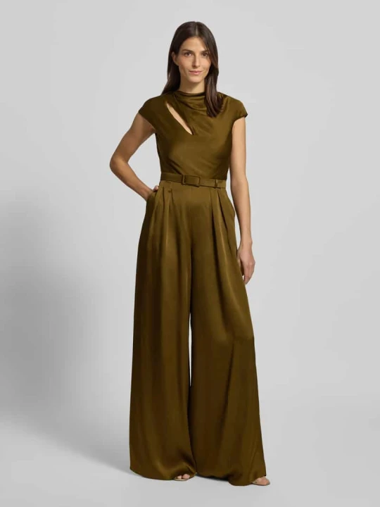 Zdjęcie produktu Kombinezon o kroju regular fit z paskiem Max Mara Khaki