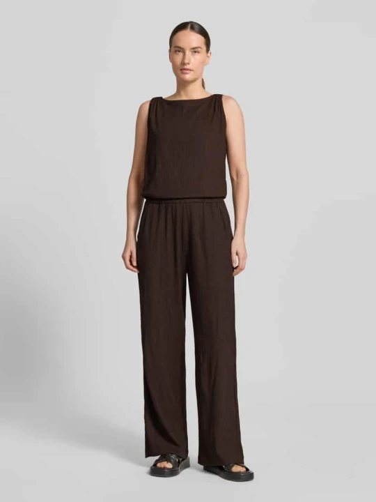 Zdjęcie produktu Kombinezon o kroju relaxed fit ze strukturalnym wzorem model 'Mefiza' Opus Ciemnobrązowy