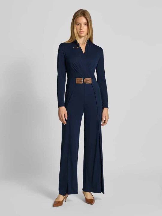 Zdjęcie produktu Kombinezon z dekoltem w serek model ‘FILRAY’ Lauren Ralph Lauren Granatowy