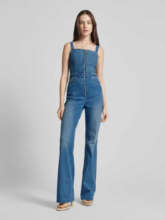 Zdjęcie produktu Kombinezon z imitacji denimu model ‘MARIPOSA’ Guess Jeansowy niebieski