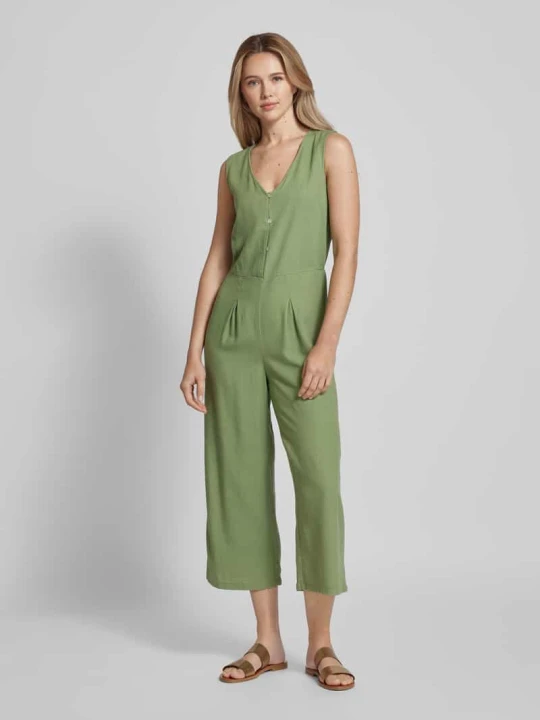 Zdjęcie produktu Kombinezon z krótka listwą guzikową model ‘MYMILO’ Vero Moda Oliwkowy