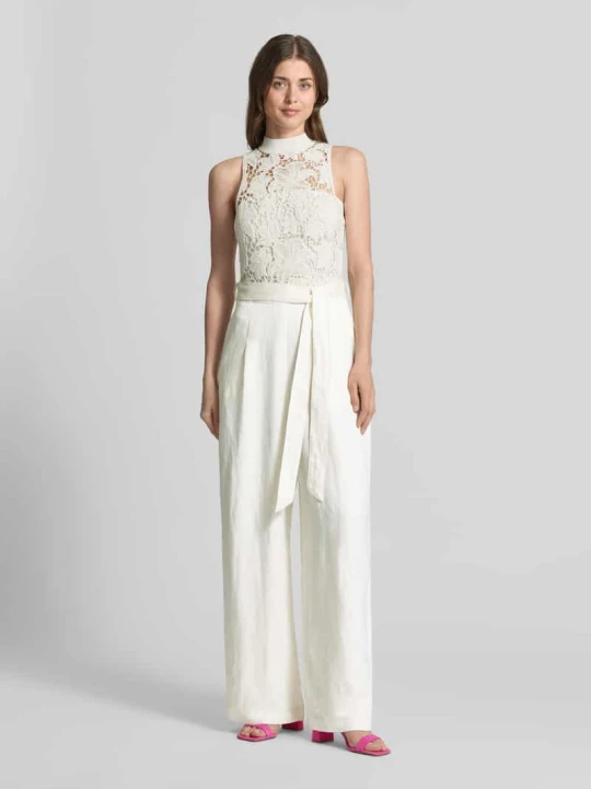 Zdjęcie produktu Kombinezon z szydełkową koronką model 'CALANTA' Ted Baker Piaskowy
