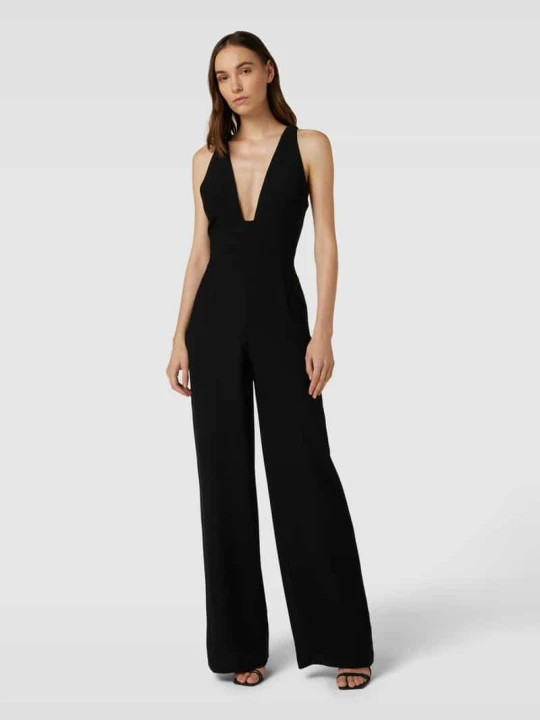 Zdjęcie produktu Kombinezon z wpuszczanymi kieszeniami model ‘VAHANA’ Vera Wang Czarny