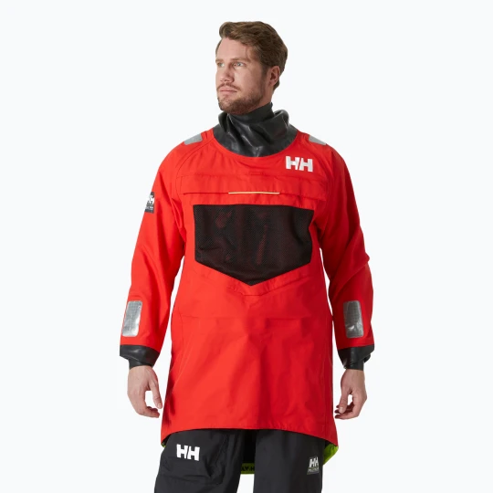 Zdjęcie produktu Kombinezon żeglarski męski Helly Hansen Aegir Ocean Smock Czerwony