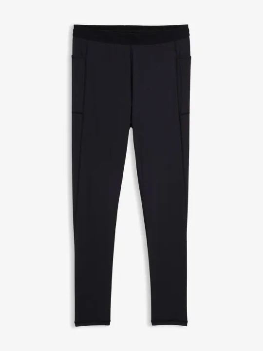 Zdjęcie produktu Komfortowe męskie legginsy do biegania z kieszonką na telefon BonPrix czarny