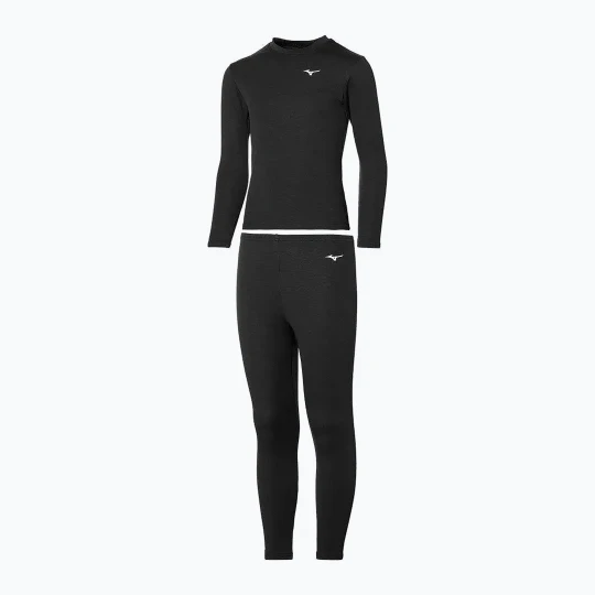 Zdjęcie produktu Komplet bielizny termoaktywnej dziecięcej Mizuno Mid Top&Bottom black