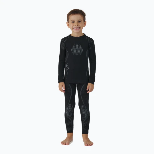 Zdjęcie produktu Komplet bielizny termoaktywnej dziecięcej UYN Junior Visyon 2.0 black