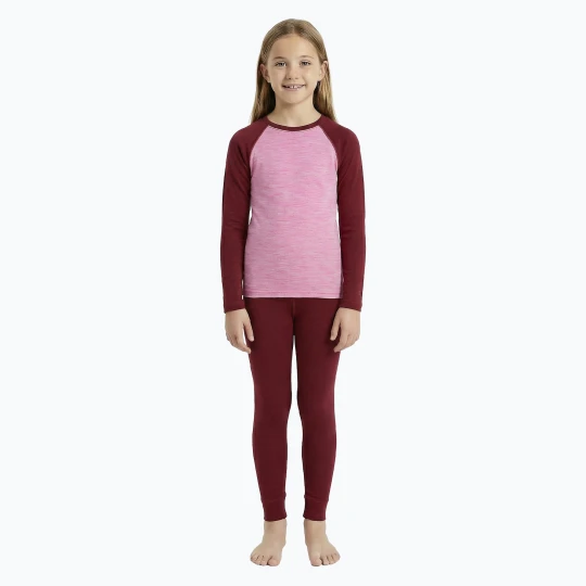 Zdjęcie produktu Komplet bielizny termoaktywnej dziecięcej WOOLCANO Merino SET0982 fioletowy