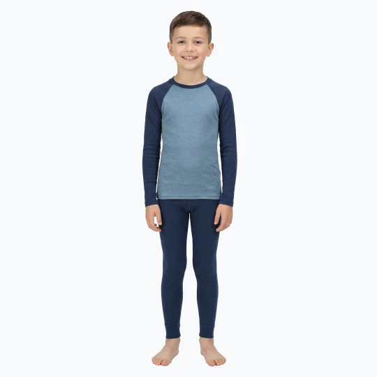 Zdjęcie produktu Komplet bielizny termoaktywnej dziecięcej WOOLCANO Merino SET0982 niebieski