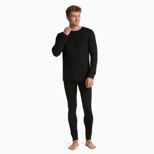 Zdjęcie produktu Komplet bielizny termoaktywnej męskiej WOOLCANO Merino 100% SET0540 czarny