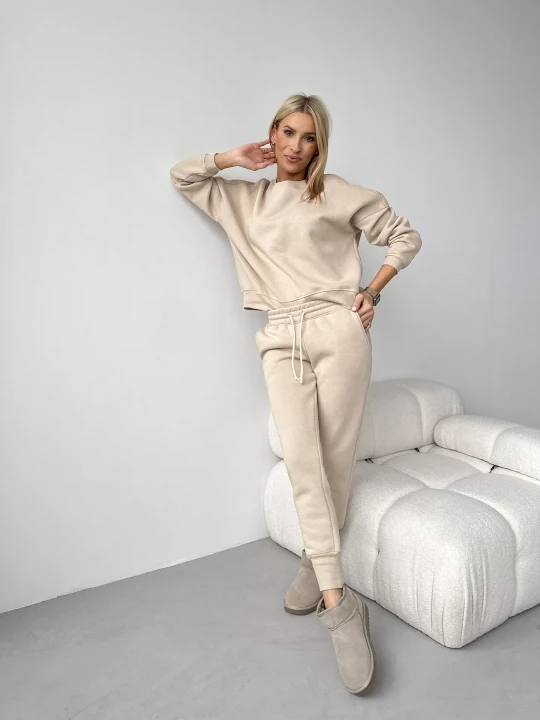 Zdjęcie produktu Komplet Beżowy Ocieplany Comfy ClothStore